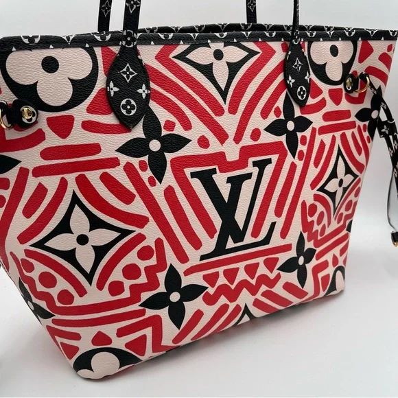 Authentic Louis Vuitton limited edition Monogram Creme Rouge Neverfull MM ❤️ - Picture 2 of 12